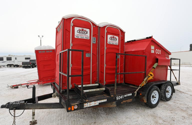 Elite Vac & Steam, Grande Prairie, AB, Toilet and Garbage Combo Trailer